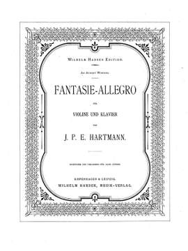 J.P.E Hartmann: Fantasi-Allegro 1889