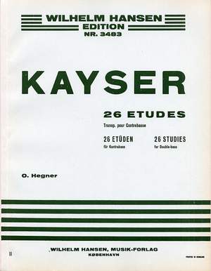 H. E. Kayser: 26 Etudes
