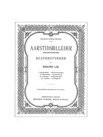 Sigurd Lie: Arstidsbilleder