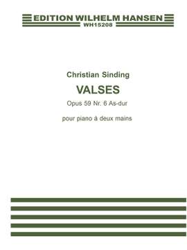Christian Sinding: Valses Op. 59 No. 6 in A Flat