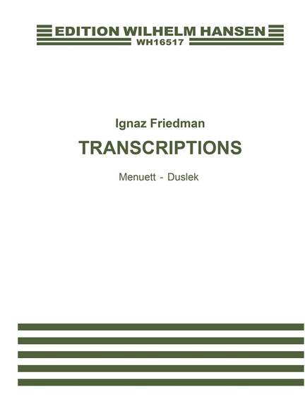 Ignaz Friedman: Menuett - Dussek