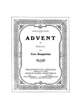 Ture Rangström: Advent, Kopi