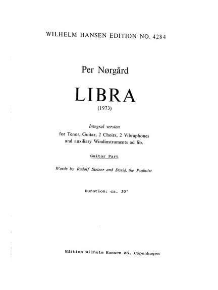 Per Nørgård: Libra