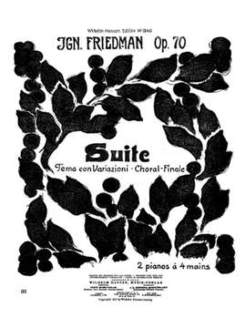 Ignaz Friedman: Suite Op.70