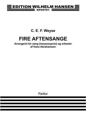 C.E.F. Weyse: Fire Aftensange Arr. Hans Abrahamsen