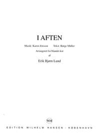 Karen Jonsson_Erik B. Lund: I Aften