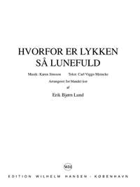 Karen Jonsson_Erik B. Lund: Hvorfor Er Lykken Sa Lunefuld