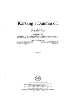 Harald Bjerg Emborg_Finn Hoffding: Korsang i Danmark 1, Hefte 1