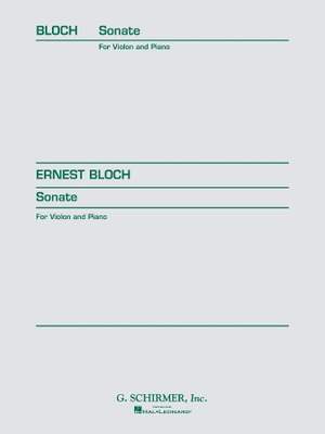 Ernest Bloch: Sonata