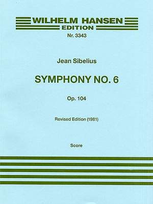 Jean Sibelius: Symphony No.6 Op.104