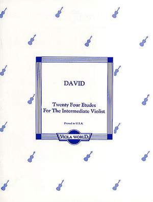 Ferdinand David: Twenty Four Etudes For The Intermediate Violist
