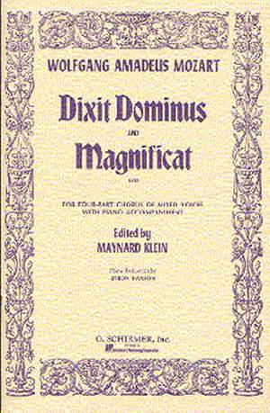 Wolfgang Amadeus Mozart: Dixit Dominus And Magnificat K.193