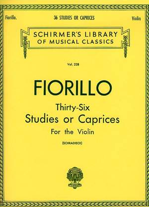 Federigo Fiorillo: 36 Studies or Caprices