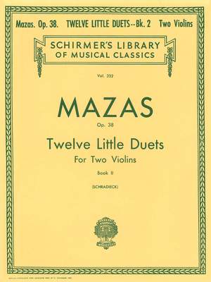 Jacques-Féréol Mazas: 12 Little Duets, Op. 38 - Book 2