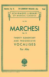 Salvatore Marchesi: 20 Elementary and Progressive Vocalises, Op. 15