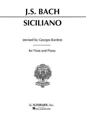 Johann Sebastian Bach: Siciliano Flute and Piano (from 2nd Flute Sonata)