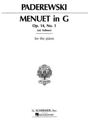 Ignacy Jan Paderewski: Menuet in G, Op. 14, No. 1