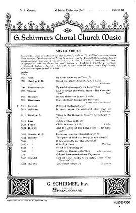 Charles Gounod: O Divine Redeemer