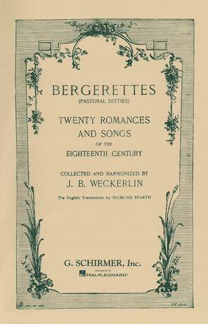 Jean-Baptiste Weckerlin: Bergerettes - Pastoral Ditties
