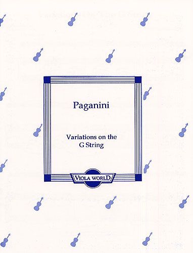 Niccolò Paganini: Variations On The G String (Viola)