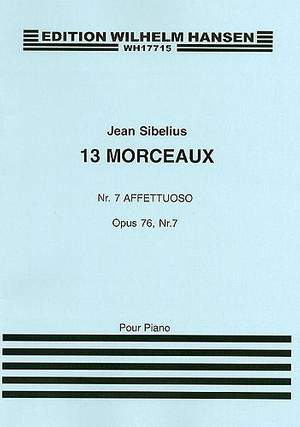 Jean Sibelius: 13 Morceaux Op.76 No.7 'Affettuoso'