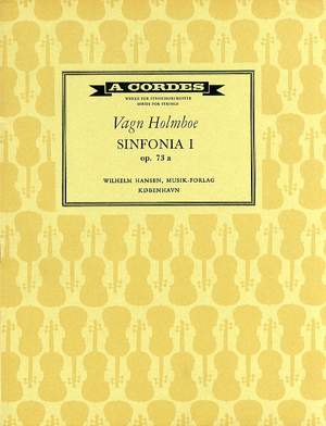 Vagn Holmboe: Sinfonia No.1 For Strings