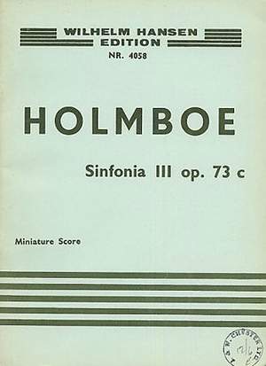 Vagn Holmboe: Sinfonia No. 3 For Strings