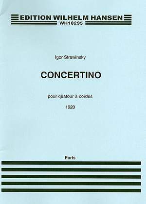 Igor Stravinsky: Concertino (1920) For String Quartet