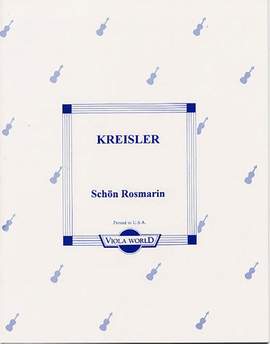 Fritz Kreisler: Schön Rosmarin