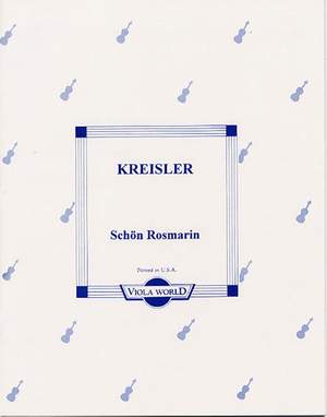 Fritz Kreisler: Schön Rosmarin