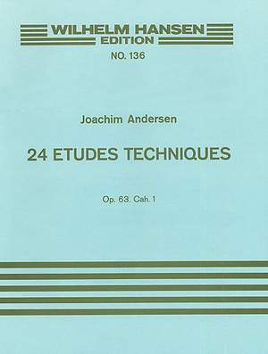 Joachim Andersen: 24 Etudes Techniques For Flute Op.63 Book 1