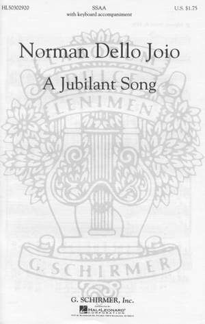 N Dello Joio: Jubilant Song, A