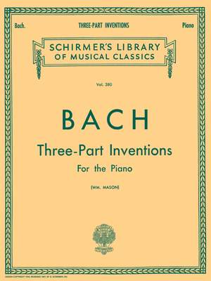 Johann Sebastian Bach: 15 Three-Part Inventions