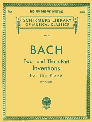Johann Sebastian Bach: 30 Two- and Three-Part Inventions