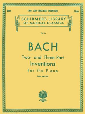 Johann Sebastian Bach: 30 Two- and Three-Part Inventions