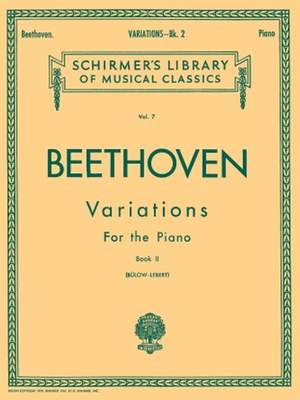 Ludwig van Beethoven: Variations - Book 2
