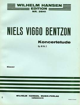 Niels Viggo Bentzon: Concert Etude For Piano Op. 48 No. 2