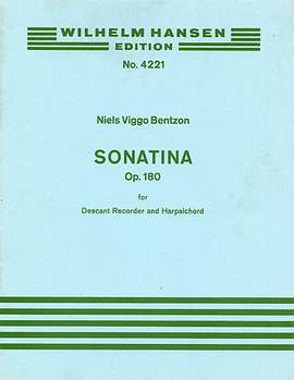 Niels Viggo Bentzon: Sonatina For Descant Recorder And Harpsichord