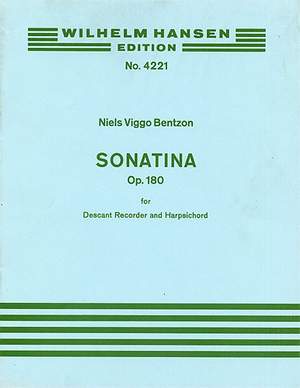 Niels Viggo Bentzon: Sonatina For Descant Recorder And Harpsichord