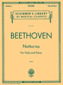 Ludwig van Beethoven: Notturno For Viola And Piano Centennial Edition