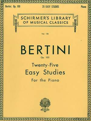 Henri Bertini: 25 Easy Studies, Op. 100