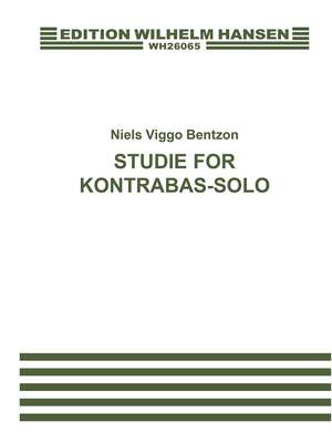 Niels Viggo Bentzon: Study For Double Bass Solo Op.34