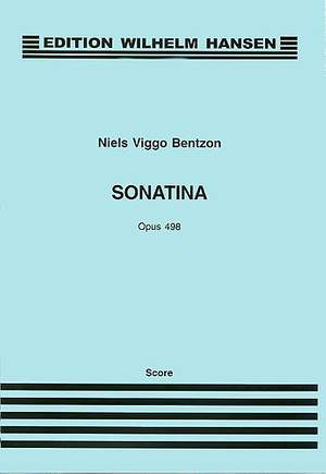 Niels Viggo Bentzon: Sonatina For Alto Saxophone And Piano Op.498