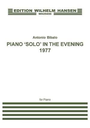 Antonio Bibalo: Piano 'Solo' In The Evening