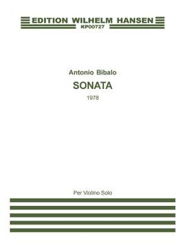 Antonio Bibalo: Sonata For Violin Solo