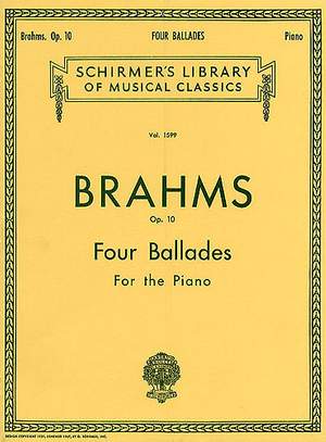 Johannes Brahms: 4 Ballades, Op. 10