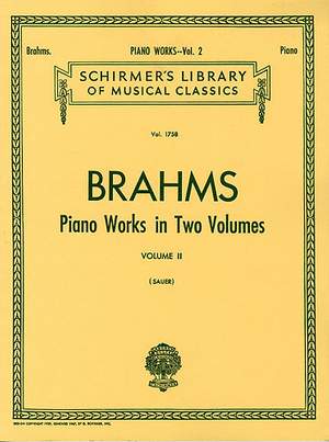Johannes Brahms: Piano Works - Volume 2