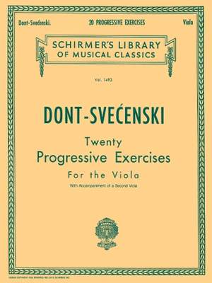 Jakob Dont: 20 Progressive Exercises