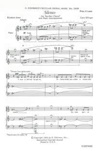 Cecil Effinger: Silence Piano