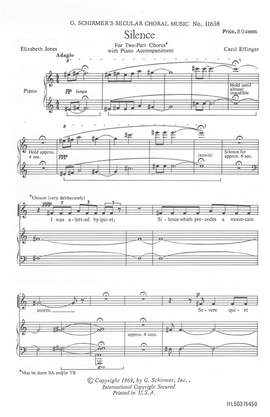 Cecil Effinger: Silence Piano